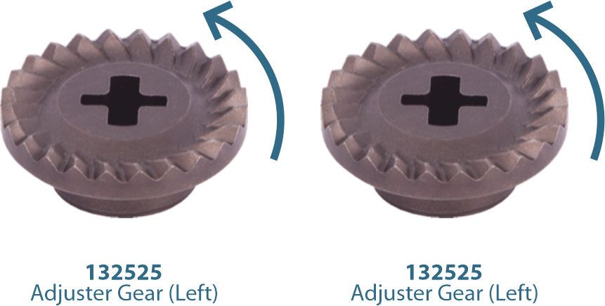 Caliper Adjusting Gear Kit (Left) 