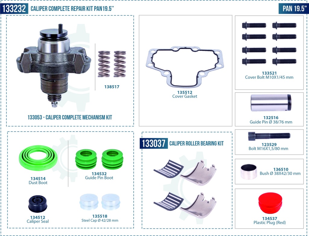 Caliper Complete Repair Kit