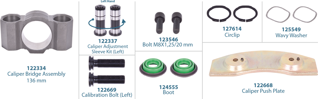 Caliper Repair Kit (Left)