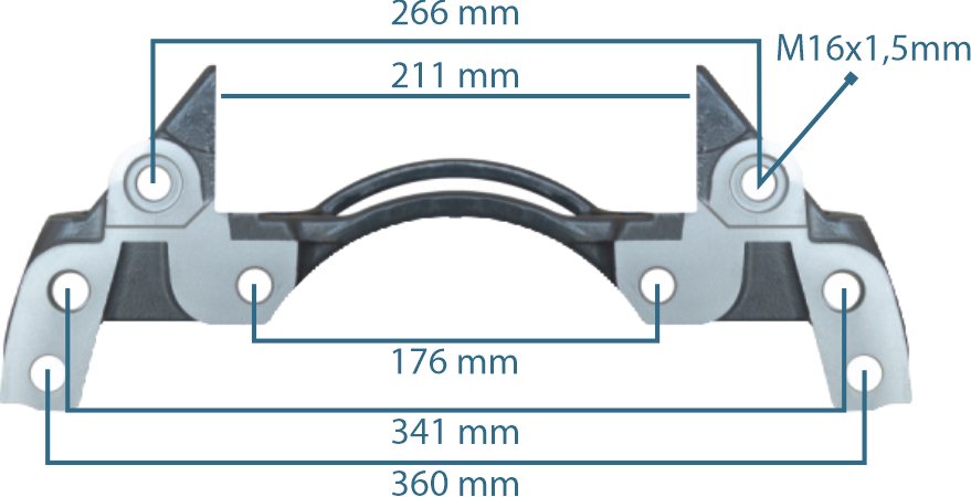 Caliper Carrier 19.5" MB ATEGO