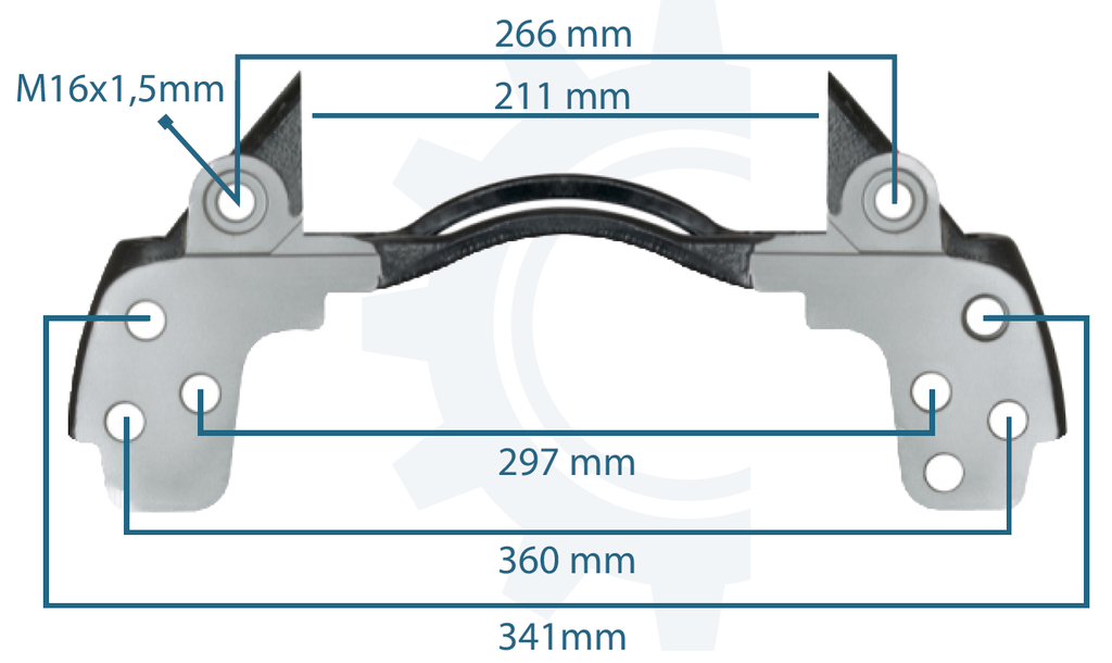 Caliper Carrier 22.5" DAF