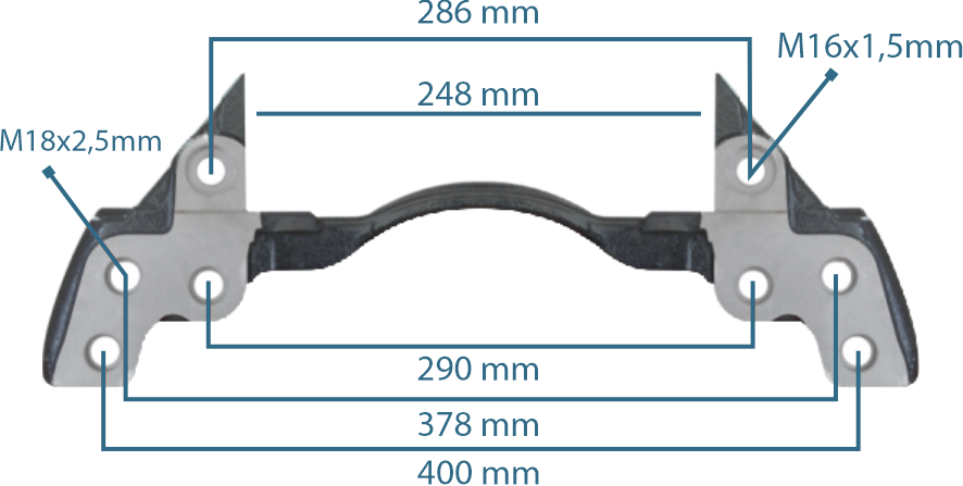 Caliper Carrier 22.5" Left&Right SCANIA