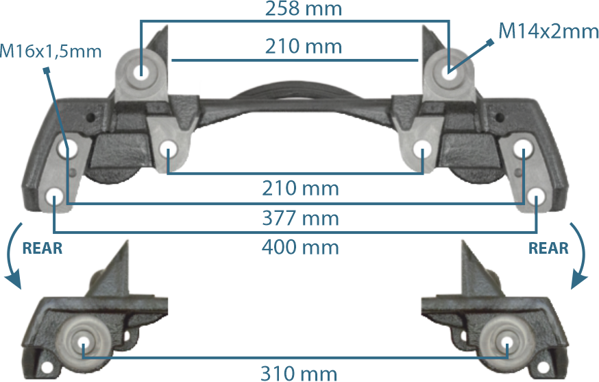 Caliper Carrier GIGANT Axle