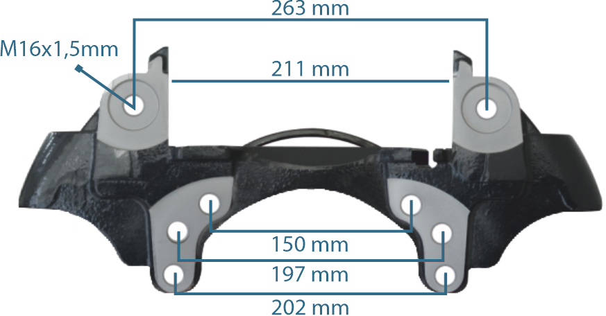 Caliper Carrier Right VALX Axle