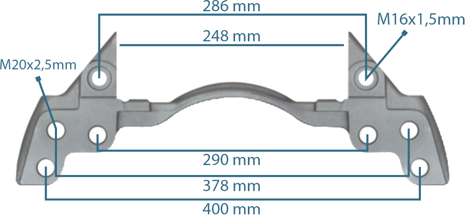 Caliper Carrier Daf 22.5"