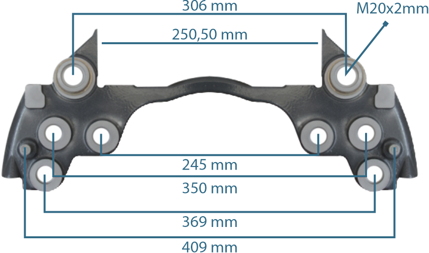 Caliper Carrier D Duco 22,5