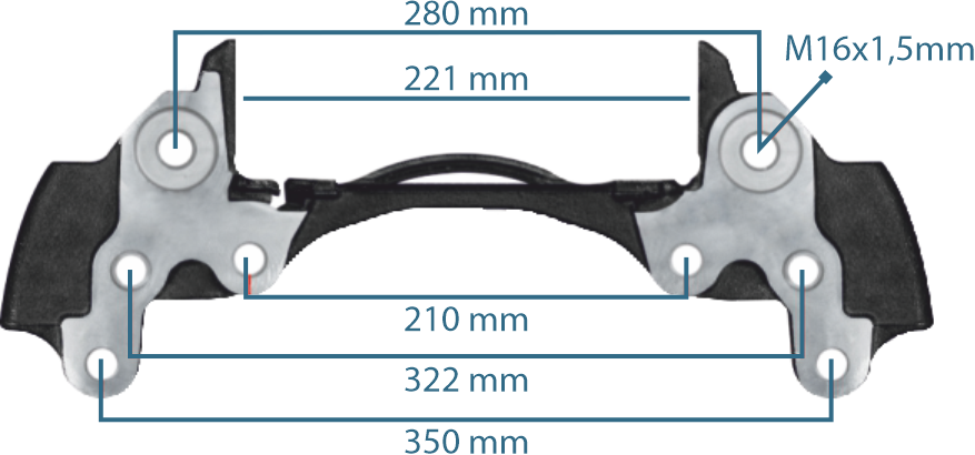 Caliper Carrier Mb Arocs (Left)