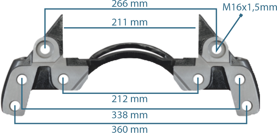 Caliper Carrier Bus 19.5"