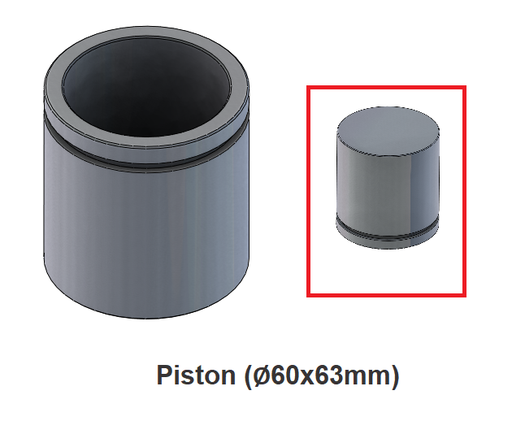 [188051] Caliper Piston Ø 60 X 63 mm.