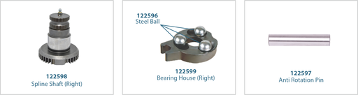 [122255] Caliper Spline Shaft Kit (Right) 