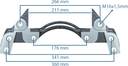 Caliper Carrier 19.5" MB ATEGO