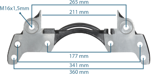 [133220] Caliper Carrier 19.5" Right