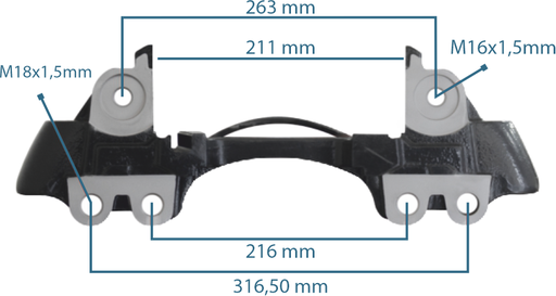 [133215] Caliper Carrier 22.5 PAN22 Left