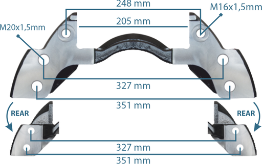 [122405] Caliper Carrier 22.5" Left&Right