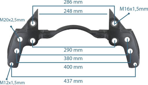 [111324] Caliper Carrier 22.5" Left&Right SCANIA