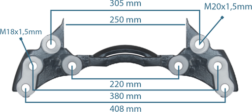 [122404] Caliper Carrier MAN 463 - 464