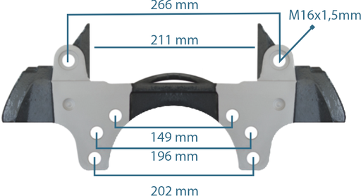 [111264] Caliper Carrier Schmitz Trailer