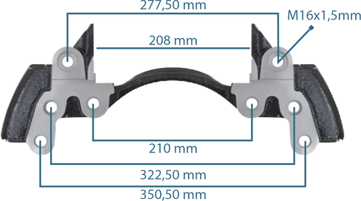 [111263] Caliper Carrier SL7 Rear 22,5" (Left-Right)