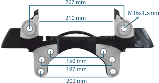 [133223] Caliper Carrier Left SCHMITZ