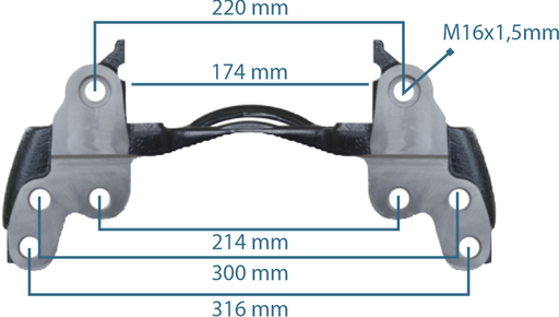 [111203] Caliper Carrier 17.5"