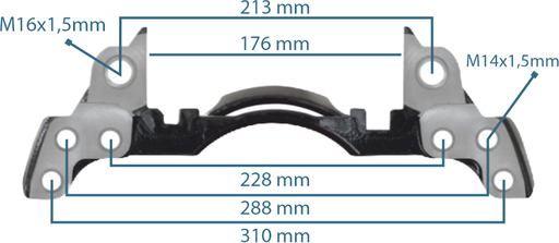 [133126] Caliper Carrier 17.5" Right