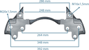 Caliper Carrier 22.5"