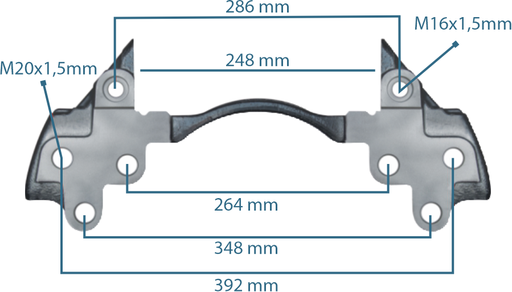 [111202] Caliper Carrier 22.5"