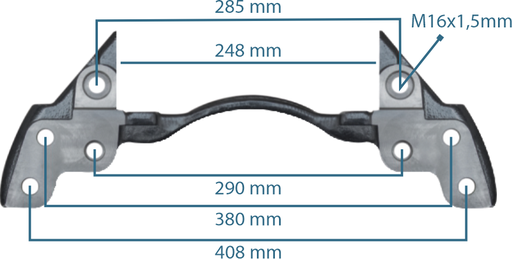 [111207] Caliper Carrier DAF 19.5"