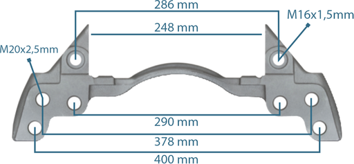 [111238] Caliper Carrier Daf 22.5"