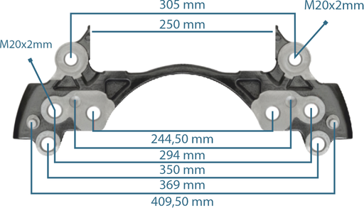 [122308] Caliper Carrier Renault 440