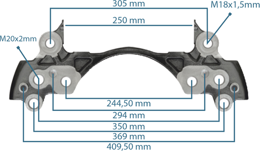 [122276] Caliper Carrier Renault 440 Without Pin