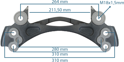 [122271] Caliper Carrier Ror 19,5